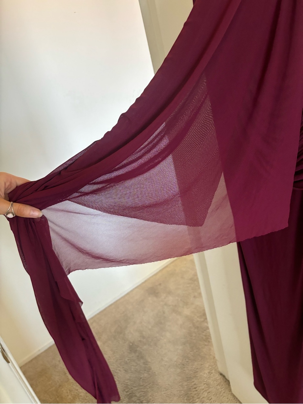 Maternity Wedding guest dress Club L London | Cristina Dress - Picture 8 of 9